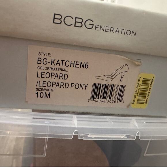 BCBGeneration Leopard Print Heels - Picture 3 of 7